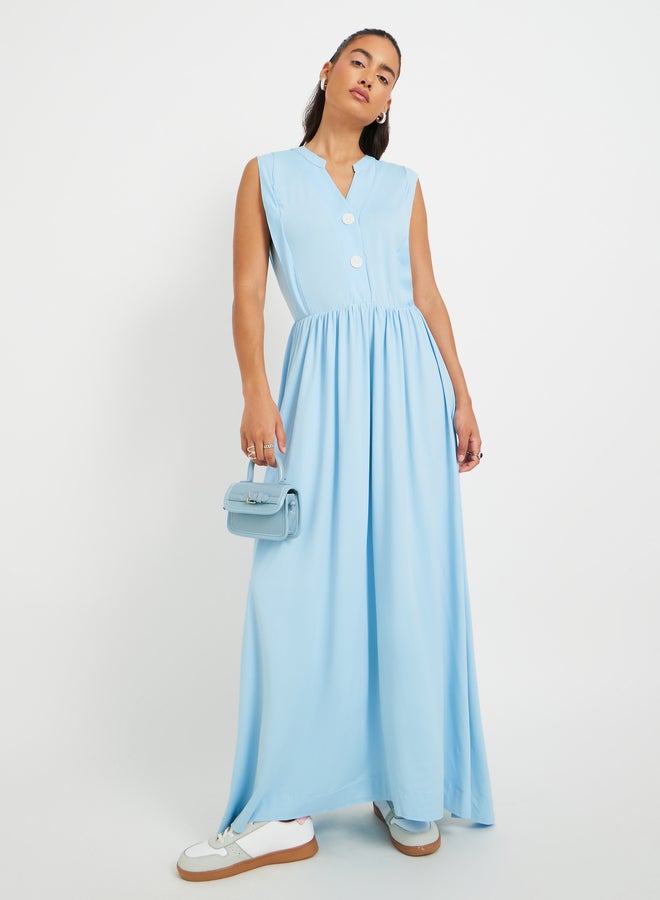 تايك تو فستان ماكسي بأزرار أمامية - Image 3