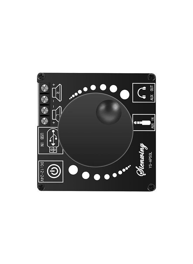 Generic - 2 Channel BT 5.1 Digital Audio Amplifier Board Module High and Low Tone Adjustment Mobilephone APP Control Support AUX 3.5mm Audio U disk Sound Card Input - Image 1