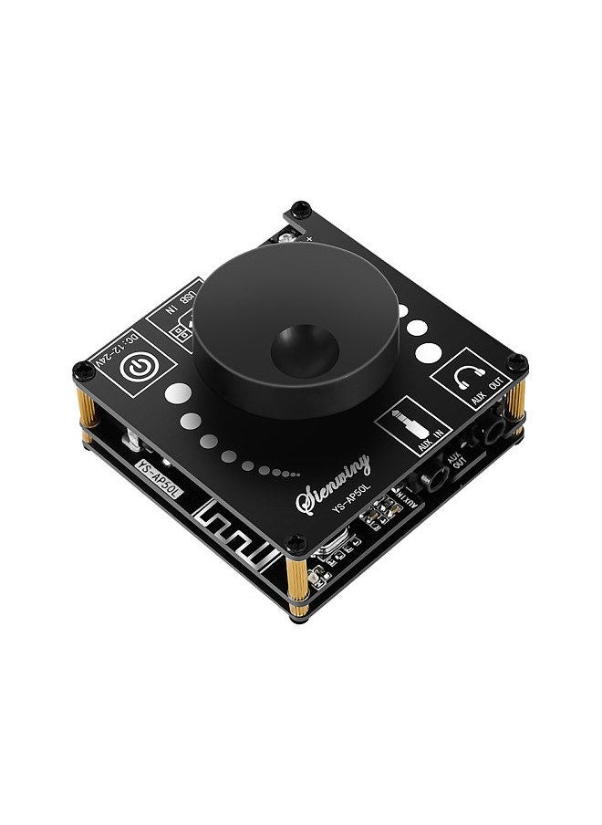 Generic - 2 Channel BT 5.1 Digital Audio Amplifier Board Module High and Low Tone Adjustment Mobilephone APP Control Support AUX 3.5mm Audio U disk Sound Card Input - Image 1