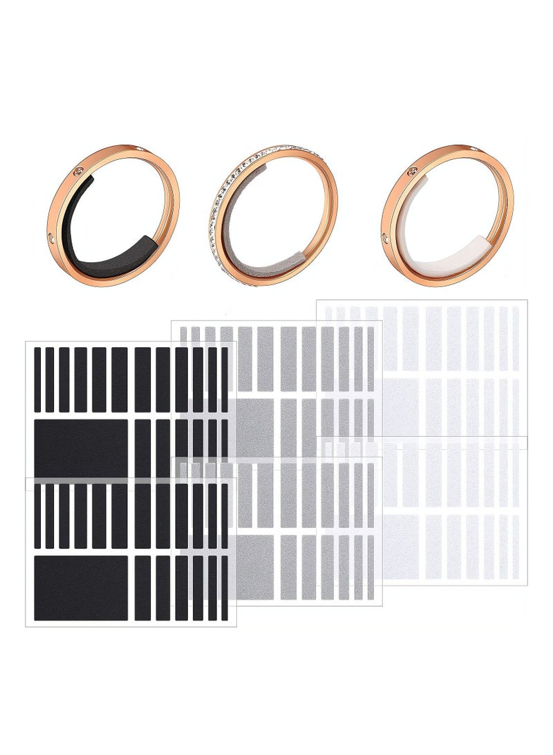 Excefore Invisible Ring Size Adjuster 6 Sheets / 114 Pieces Loose Ring Sizer Jewelry Ring Guard Ring Smaller Spacer Loose Ring Tightener Ring Fixed Piece for Preventing Ring from Loosening and Slipping Off - Image 1