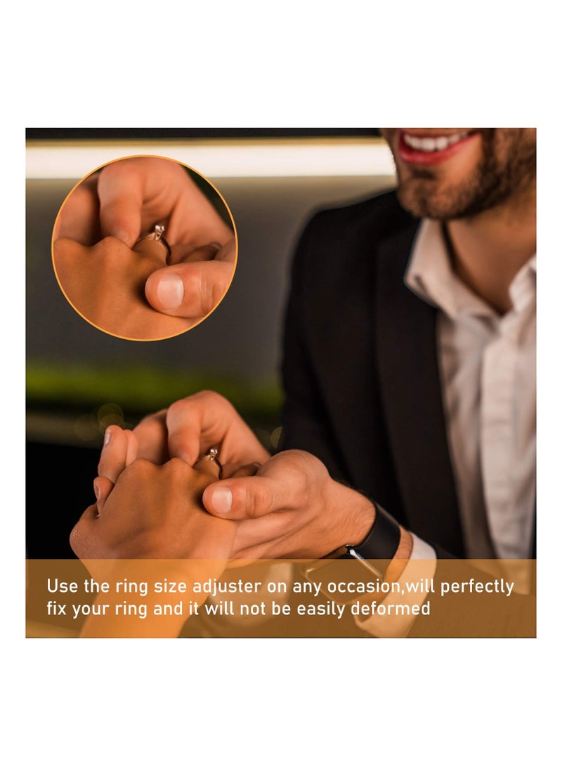 Excefore Invisible Ring Size Adjuster 6 Sheets / 114 Pieces Loose Ring Sizer Jewelry Ring Guard Ring Smaller Spacer Loose Ring Tightener Ring Fixed Piece for Preventing Ring from Loosening and Slipping Off - Image 5