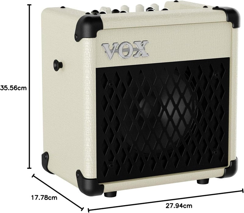 VOX Mini5 Rhythm 5W Guitar & Mic Amplifier - Ivory - Image 3