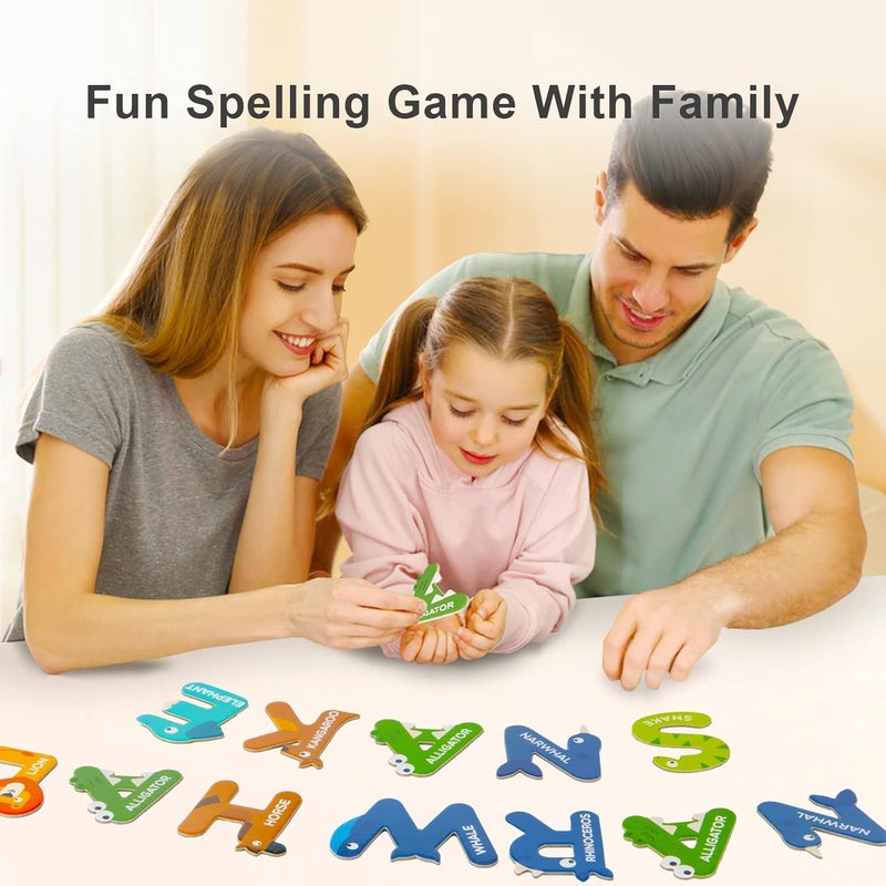 MiDeer Alphabet Magnetic Letters – 26 Lowercase Animal-Shaped Fridge Magnets for Toddlers, Durable Educational Toy for English Learning & Animal Recognition - Image 2