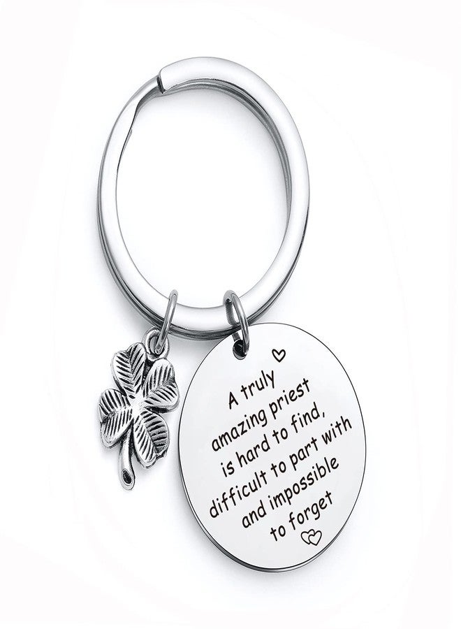 NOTHERS RSZOTW Catholic Priest Keychain - Priest Preacher Appreciation Gifts Religious Gift, Thank You Jewelry For Preacher Jewelry - Pastor Keychain For Men - Image 1