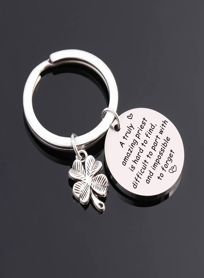 NOTHERS RSZOTW Catholic Priest Keychain - Priest Preacher Appreciation Gifts Religious Gift, Thank You Jewelry For Preacher Jewelry - Pastor Keychain For Men - Image 5