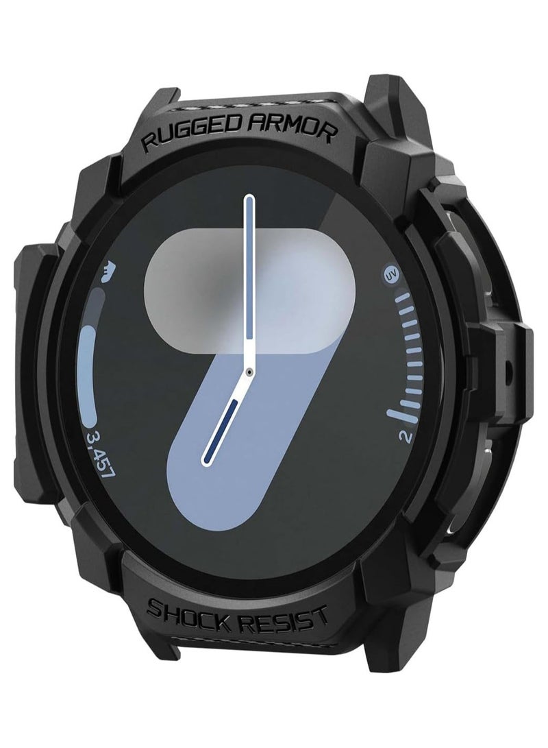 Spigen Rugged Armor for Samsung Galaxy Watch 7 44mm Case Cover (2024) - Matte Black - Image 1