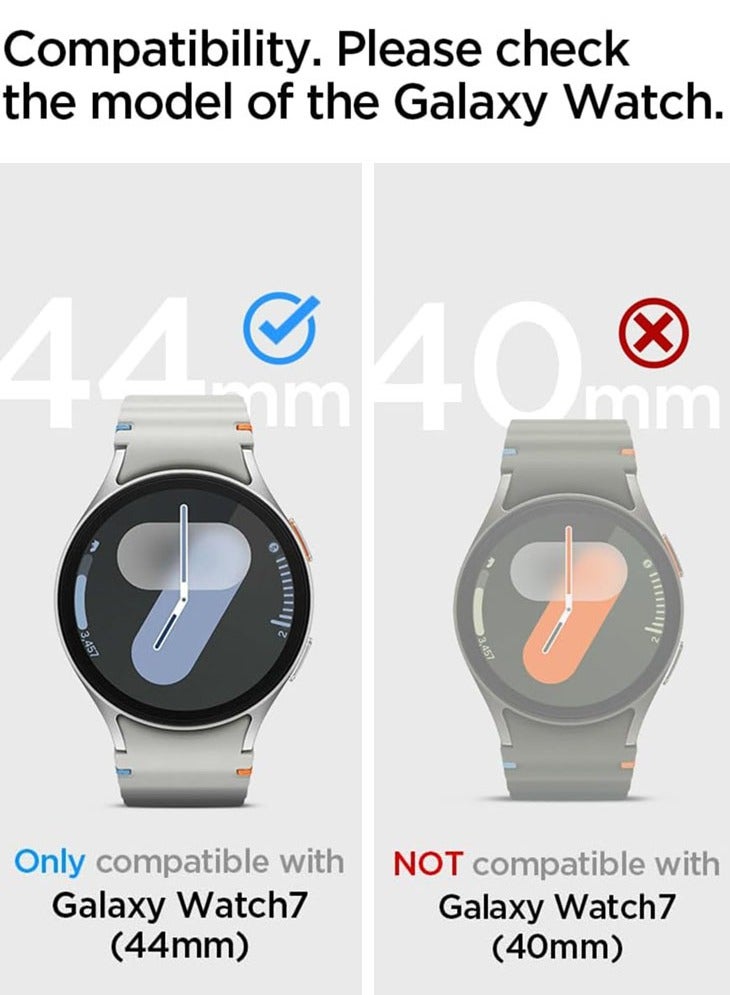 Spigen Rugged Armor for Samsung Galaxy Watch 7 44mm Case Cover (2024) - Matte Black - Image 2