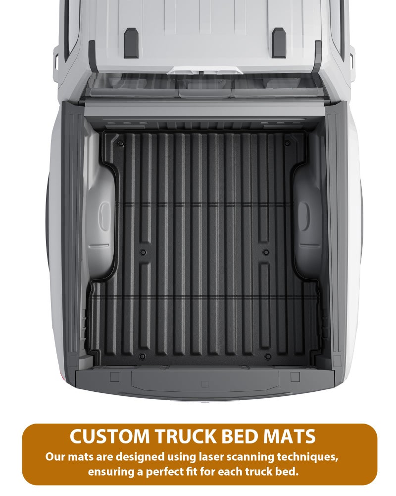 COZONY Truck Bed Mat for 2005-2023 Toyota Tacoma Double/Crew Cab 5 Feet(60.5 inches) Bed, All Weather TPE Heavy Duty Pickup Bed Liner Cargo Mat - Image 3