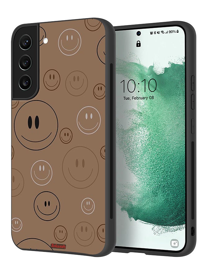 Tolwak Samsung Galaxy S22 5G Protective Case Cover Smiley Faces Pattern - Image 1