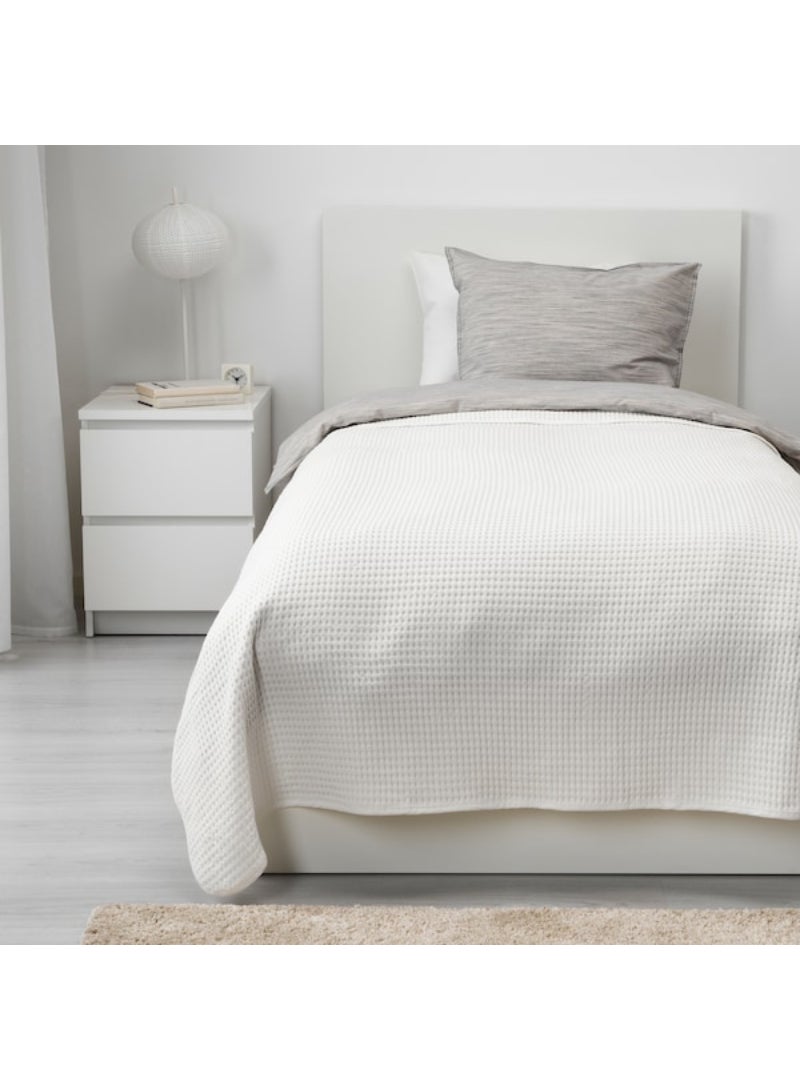 IKEA FRAKTA Bedspread - white - 150x250 cm - Image 3