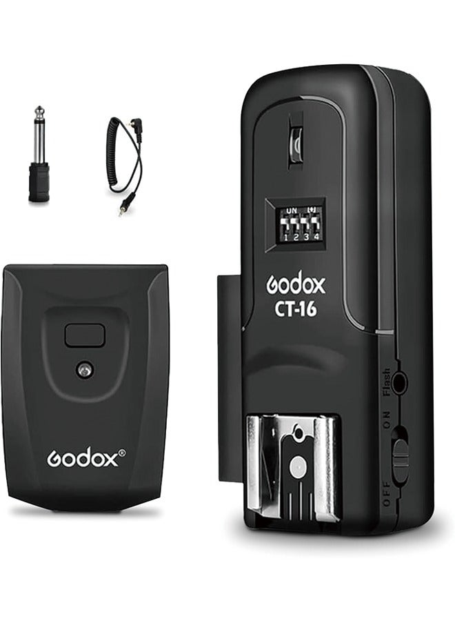 Godox CT-16 Wireless Radio Flash Trigger Receiver Kit for Canon Nikon Pentax DSLR Camera Studio - Image 1