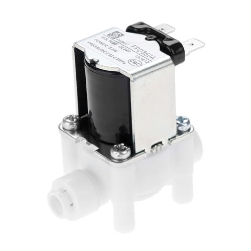Yetaha Water Solenoid Valve, Yetaha 24V DC 1/4" Hose Connection for RO Reverse Osmosis Pure System RO Controller Normally Closed Float Switch - Image 1