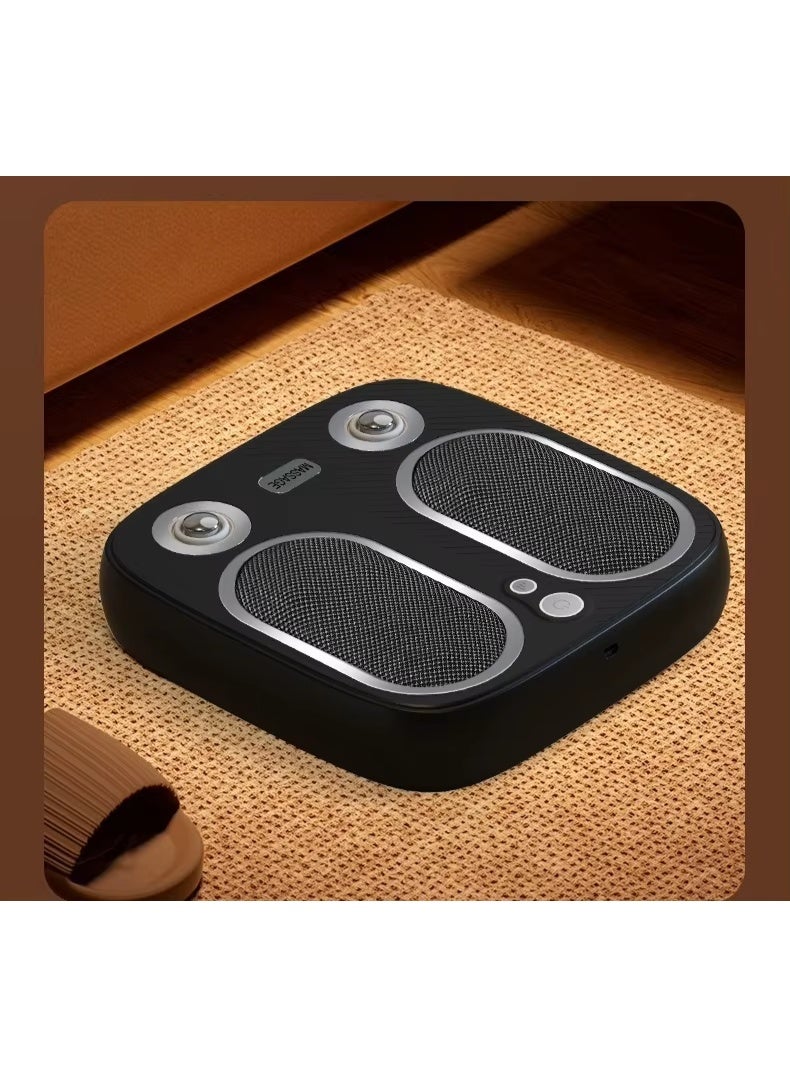 BlueFire Foot Massager Machine with Heat, Kneading & Vibration, 3 Massage Modes, 3 Intensity Levels, 2 Heat Levels, Full Sole Massage, 15-Min Auto Shut-Off, Washable Cover, USB Type-C Rechargeable Portable Foot Massager for Men & Women, Feet, Calves, Legs & Lower Back - Image 1