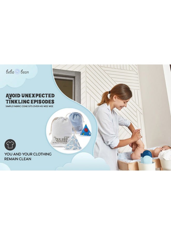 Beba Bean Pee-Pee Teepee Cellophane Bag Blue Cars  - Image 4