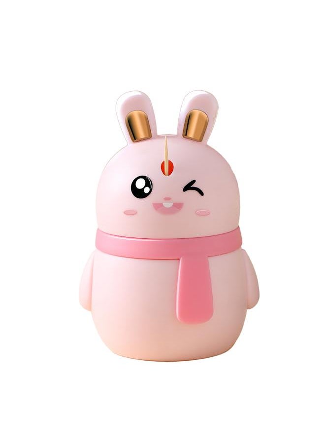 Thoraya Cute Toothpick Holder Dispenser Portable Plastic Funny Decorative Toothpick Container Storage Box for Kitchen Restaurant Party Car Pop Up Pink Rabbit  - Image 1