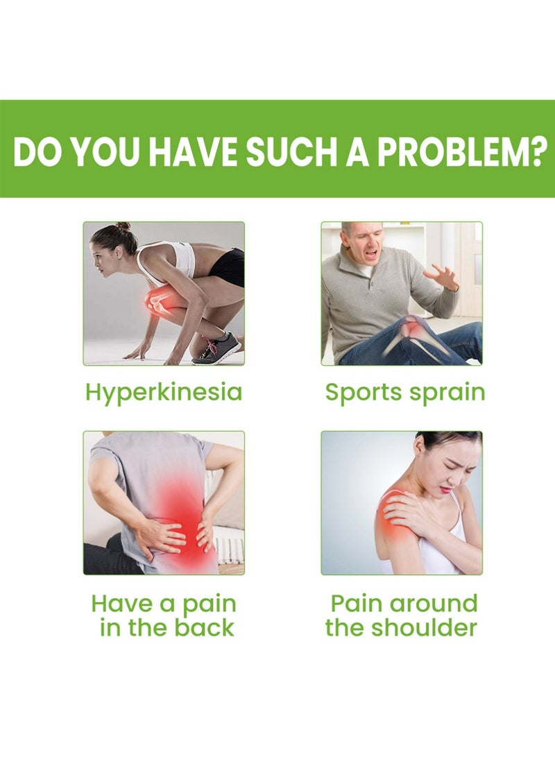 EELHOE Original Herbal Knee Patch - Plaster for Knee Support & Muscle Pain - Maximum Strength for a Temporary Relief - Adhesive Heat Patches Made with Natural Herbs(10 Pads) - Image 4