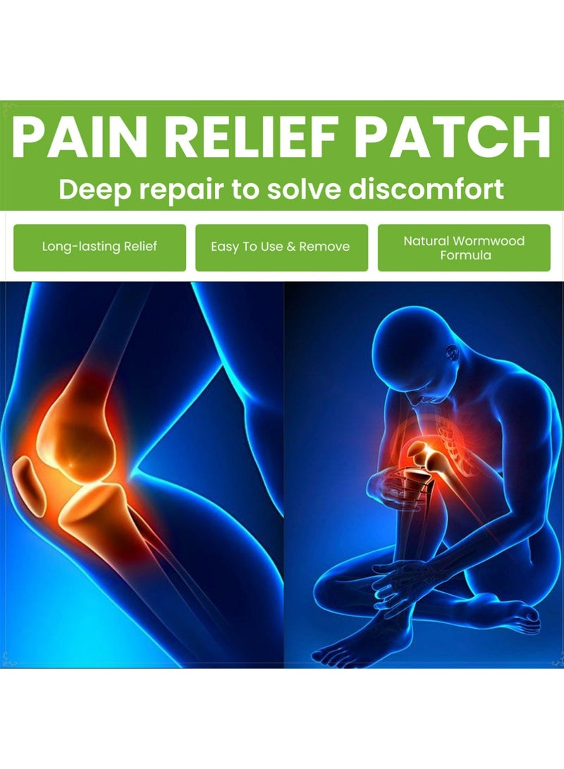 EELHOE Original Herbal Knee Patch - Plaster for Knee Support & Muscle Pain - Maximum Strength for a Temporary Relief - Adhesive Heat Patches Made with Natural Herbs(10 Pads) - Image 2