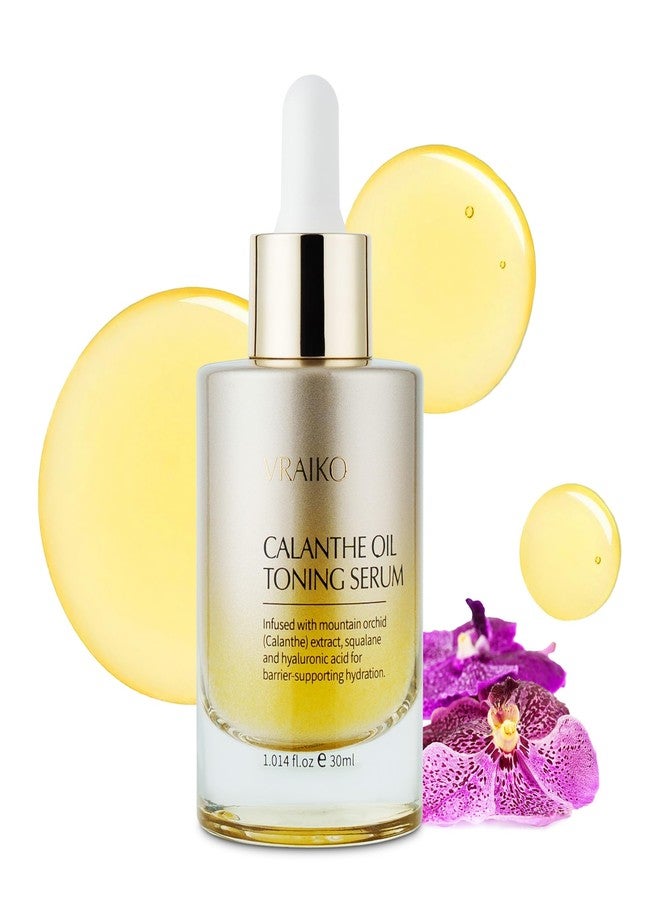 VRAIKO Gua Sha Face Oil Serum | 1st High-Altitude Calanthe Orchid Product | Detox, Plump, Anti-Oxidant, Soothing | Alpine Botanic, Cruelty Free, Natural, 1 fl oz - Image 1