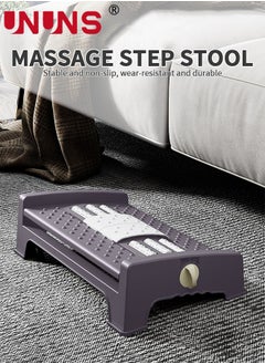 UNUNS Foot Rest Under Desk,Larger Size Office Desk Footrest with Massage Surface,Adjustable Height Office Foot Stool Footrest,Foot Stool for Home Travel Pressure Pain Relief,Purple  - Image 4