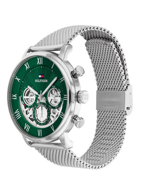 Men's Analog Round Shape Stainless Steel Wrist Watch 1710567 - 44 Mm