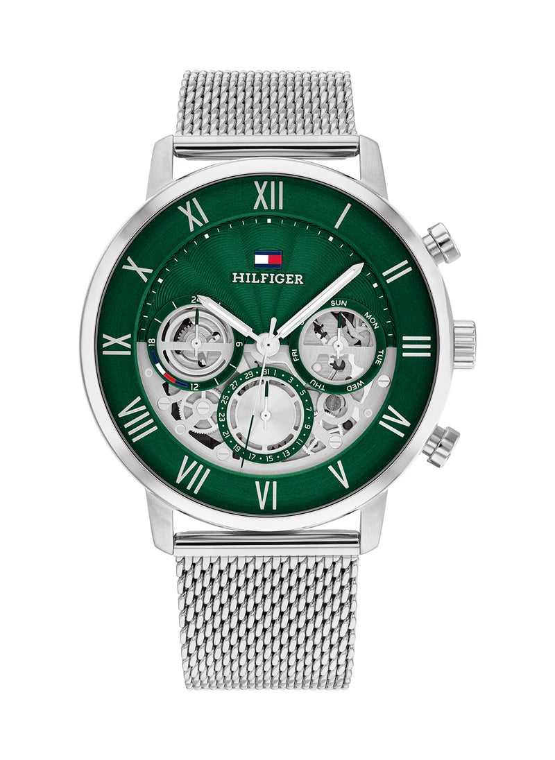 TOMMY HILFIGER - Men's Analog Round Shape Stainless Steel Wrist Watch 1710567 - 44 Mm - Image 1
