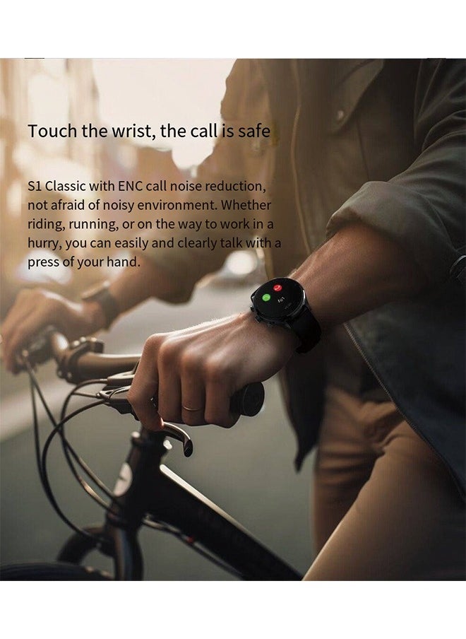 BLACK SHARK - Black Shark S1 Classic Smartwatch, 1.43'' AMOLED Display, 12 Days Battery Life, 100+ Sports Mode, Bluetooth Calling, Gaming Health Monitoring Mode, IP68 （Black） - Image 1