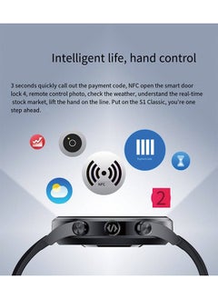 BLACK SHARK Black Shark S1 Classic Smartwatch, 1.43'' AMOLED Display, 12 Days Battery Life, 100+ Sports Mode, Bluetooth Calling, Gaming Health Monitoring Mode, IP68 （Black）  - Image 5