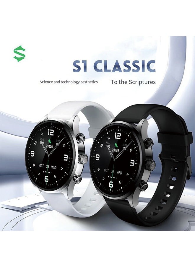 BLACK SHARK - Black Shark S1 Classic Smartwatch, 1.43'' AMOLED Display, 12 Days Battery Life, 100+ Sports Mode, Bluetooth Calling, Gaming Health Monitoring Mode, IP68 （Black） - Image 1