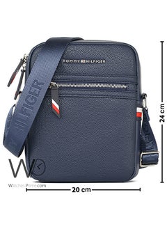 Tommy Hilfiger Plus Leather Tommy Hilfiger Crossbody Messenger Shoulder Navy Blue Bag  - Image 3