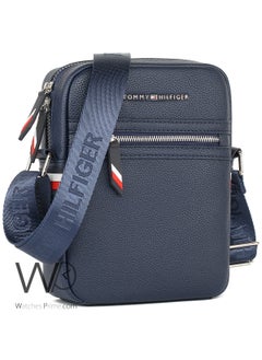 Tommy Hilfiger Plus Leather Tommy Hilfiger Crossbody Messenger Shoulder Navy Blue Bag  - Image 2