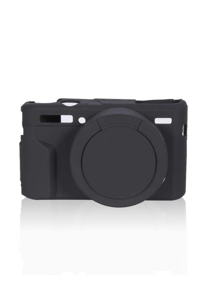 Generic Silicone Gel Camera Case for Canon PowerShot G7x Mark II Protective Rubber Soft Camera Cover Bag (Black)  - Image 1