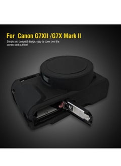 Generic Silicone Gel Camera Case for Canon PowerShot G7x Mark II Protective Rubber Soft Camera Cover Bag (Black)  - Image 2