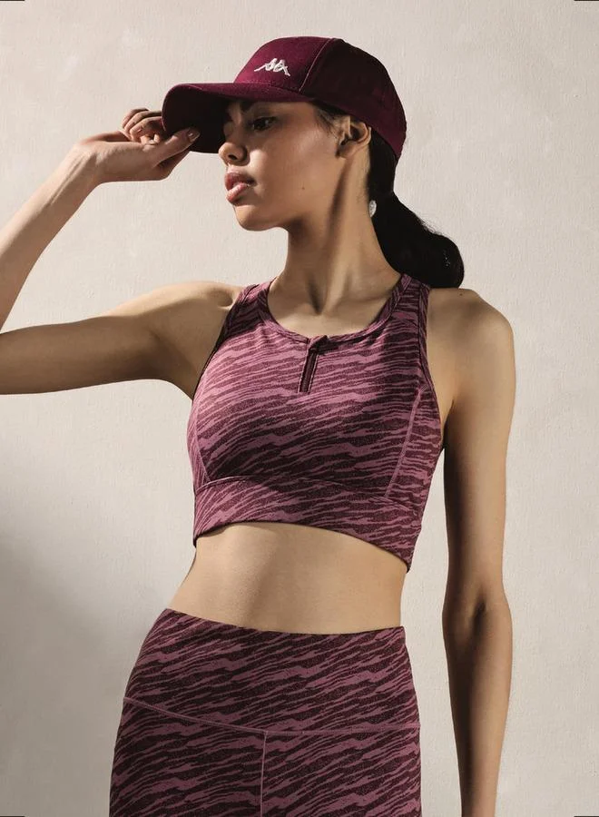 Kappa Kappa Printed Racerback Sports Bra