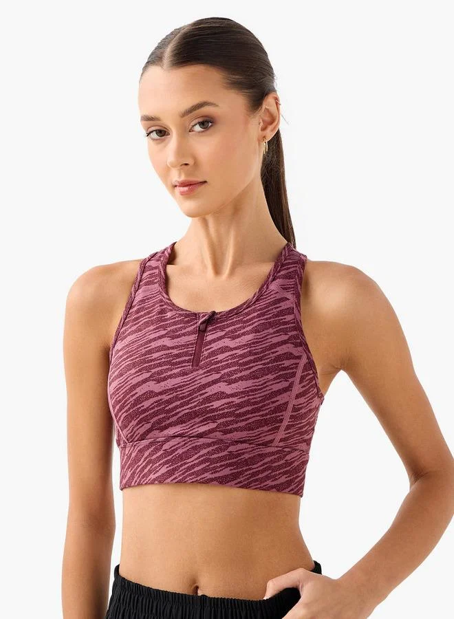 Kappa Kappa Printed Racerback Sports Bra