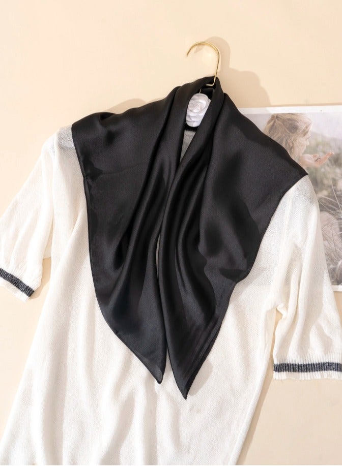 ISI 1PCS Square Scarf Cotton Hijab Viscose Shawl Lightweight Multifunctional for Everyday Use 110cm*110cm - Image 4