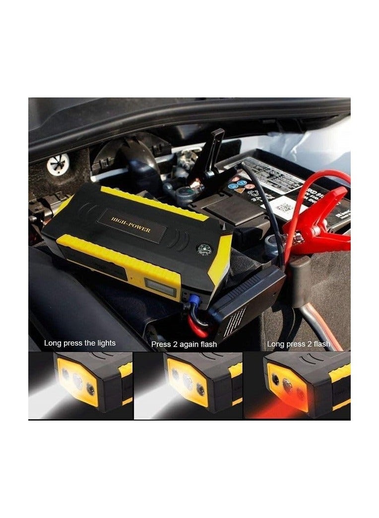 بنك طاقة متعدد الاستخدامات للسيارة مع ضاغط هواء وجهاز بدء تشغيل وحقيبة طوارئ - Image 4