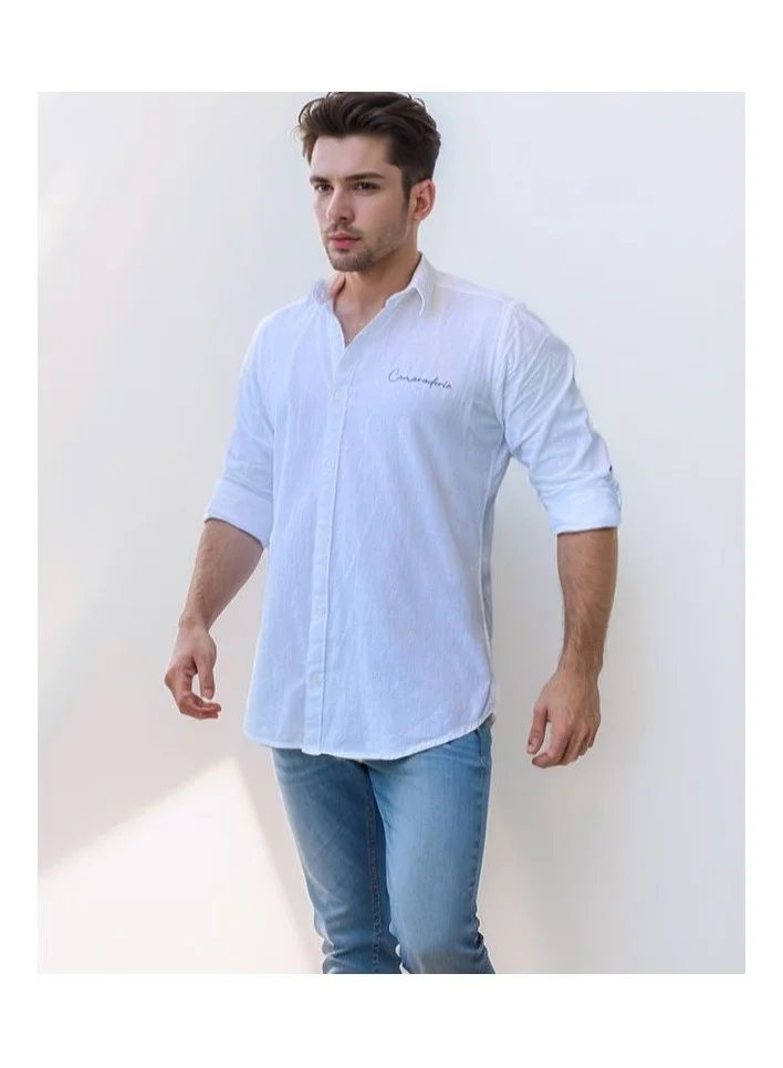 Thugfit  PREMIUM LINEN SHIRT PACK OF 3 WHITE + BLUE + PINK for Men | Best Price UAE