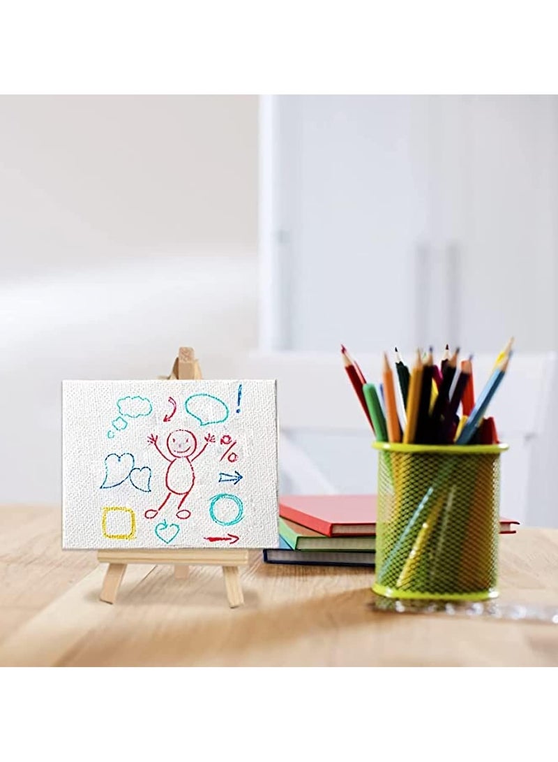 Mini Wooden Easel, Desktop Small Easel, Wooden Photo Frame Tripod, Digital Oil Painting Display Mini Easel, Advertising Display Stand, 5 Pieces - Image 5