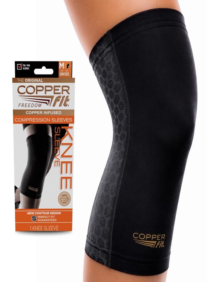 Copper Fit Freedom Unisex Knee Compression Sleeve, Large - Image 1