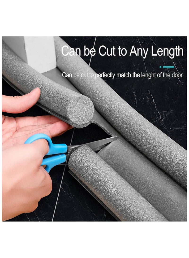 Pack of 2 Adjustable Under Door Seal Strips – Dustproof, Soundproof, Weatherproof Draft Stopper for Home, Energy-Saving, Noise Insulation, Door Gap Seal for Bedroom, Living Room, Office, and Exterior Doors  - Image 5