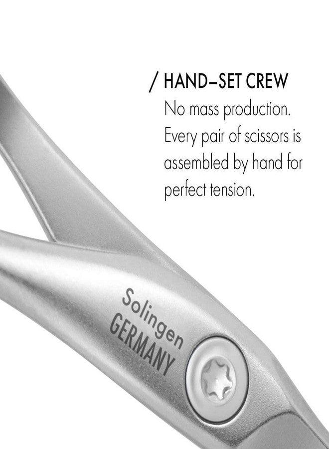GERMANIKURE Beard and Mustache Scissors - FINOX Stainless Steel Professional Manicure Tools in Leather Case - Ethically Made in Solingen Germany - 4706 - Image 3