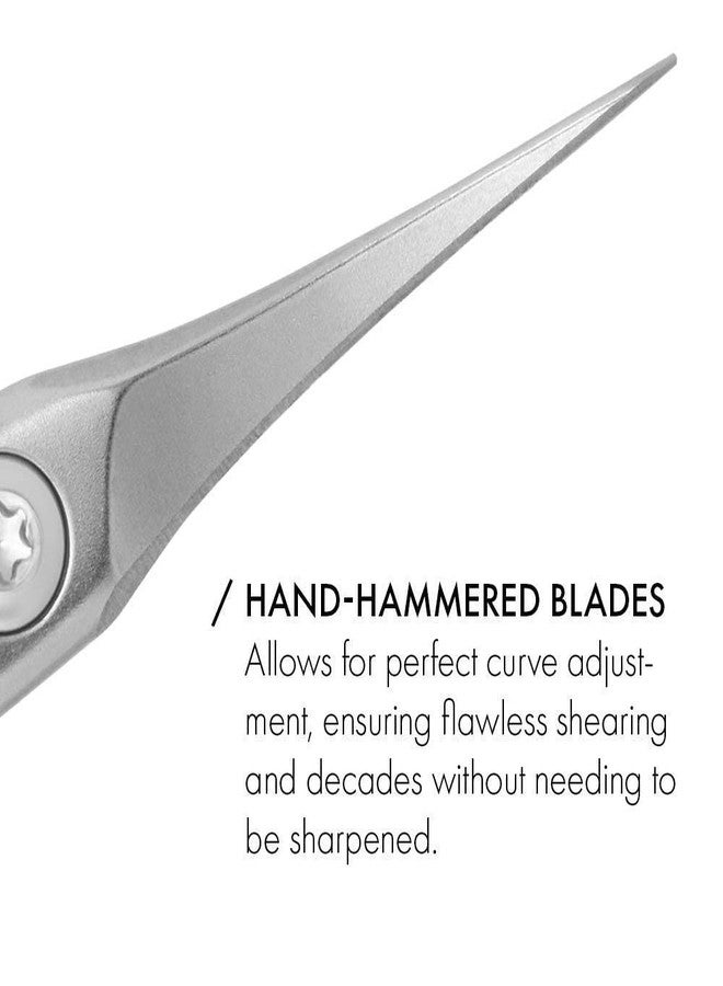 GERMANIKURE Beard and Mustache Scissors - FINOX Stainless Steel Professional Manicure Tools in Leather Case - Ethically Made in Solingen Germany - 4706 - Image 5