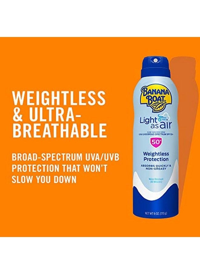BANANA BOAT Light As Air Reef Friendly Broad Spectrum Sunscreen Spray Spf 50 9.5Oz. Value Size  - Image 4