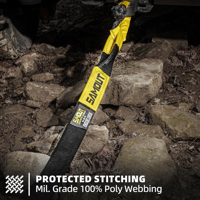 SAMOUT Recovery Tow Strap (3in x 30ft) - 35000 lbs Break Strength - Image 3