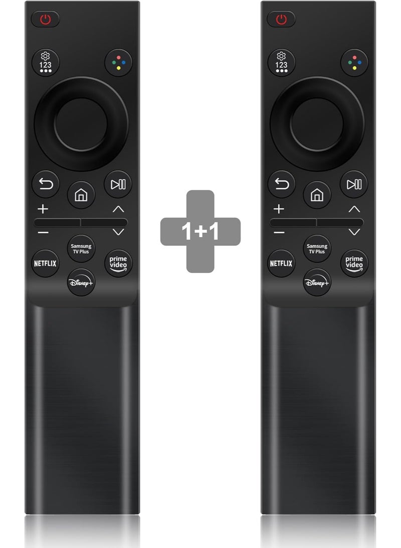 【عبوة من قطعتين】 جهاز تحكم عن بعد لتلفزيون سامسونج الذكي، جهاز تحكم بديل عالمي لتلفزيون سامسونج BN59-01388A، أزرار برايم فيديو وسامسونج تي في بلس - Image 1