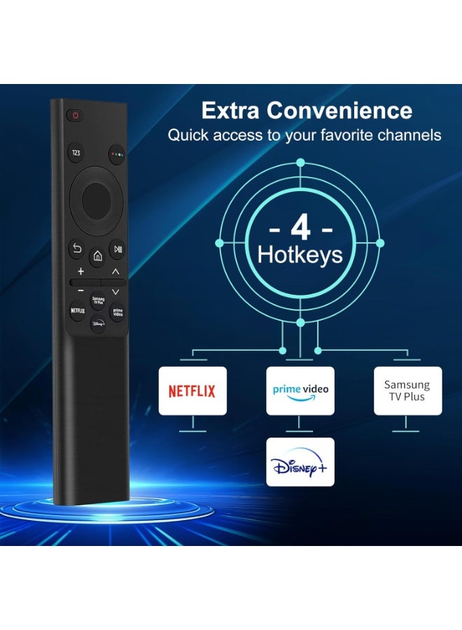 【عبوة من قطعتين】 جهاز تحكم عن بعد لتلفزيون سامسونج الذكي، جهاز تحكم بديل عالمي لتلفزيون سامسونج BN59-01388A، أزرار برايم فيديو وسامسونج تي في بلس - Image 2