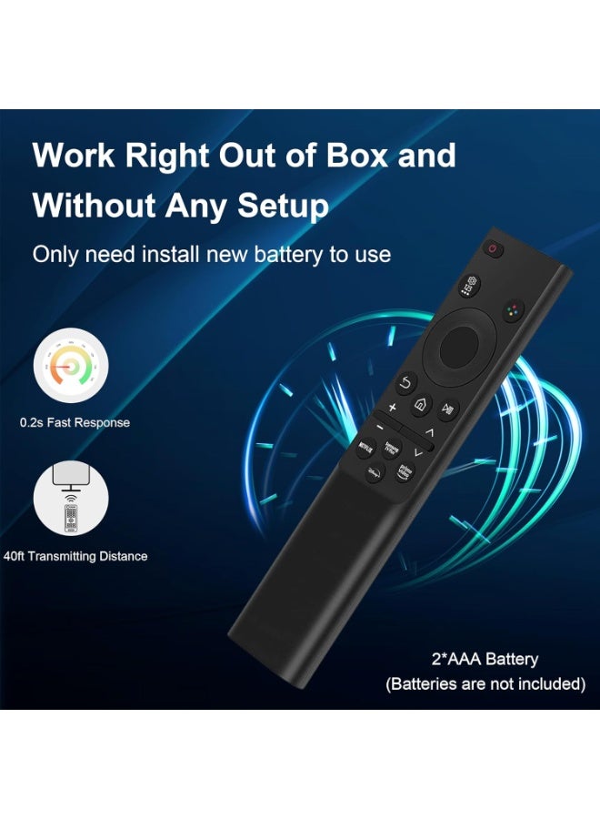 【عبوة من قطعتين】 جهاز تحكم عن بعد لتلفزيون سامسونج الذكي، جهاز تحكم بديل عالمي لتلفزيون سامسونج BN59-01388A، أزرار برايم فيديو وسامسونج تي في بلس - Image 3