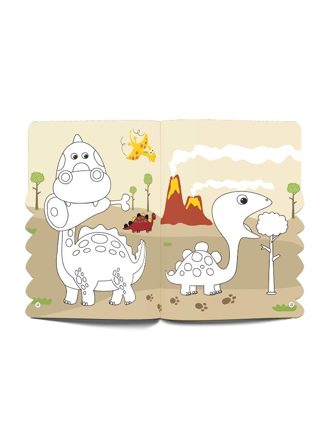 null - Dinosaurs - Coloring and Sticker Activity Book (With 150+ Stickers) - Image 1