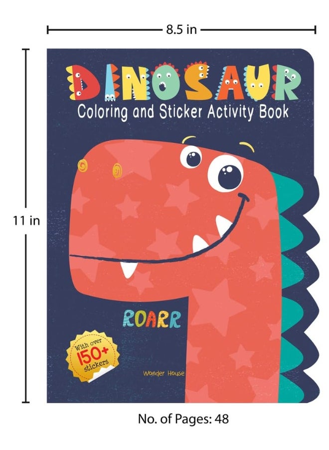 null - Dinosaurs - Coloring and Sticker Activity Book (With 150+ Stickers) - Image 1
