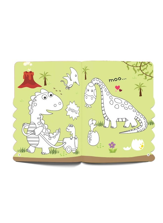 null - Dinosaurs - Coloring and Sticker Activity Book (With 150+ Stickers) - Image 1
